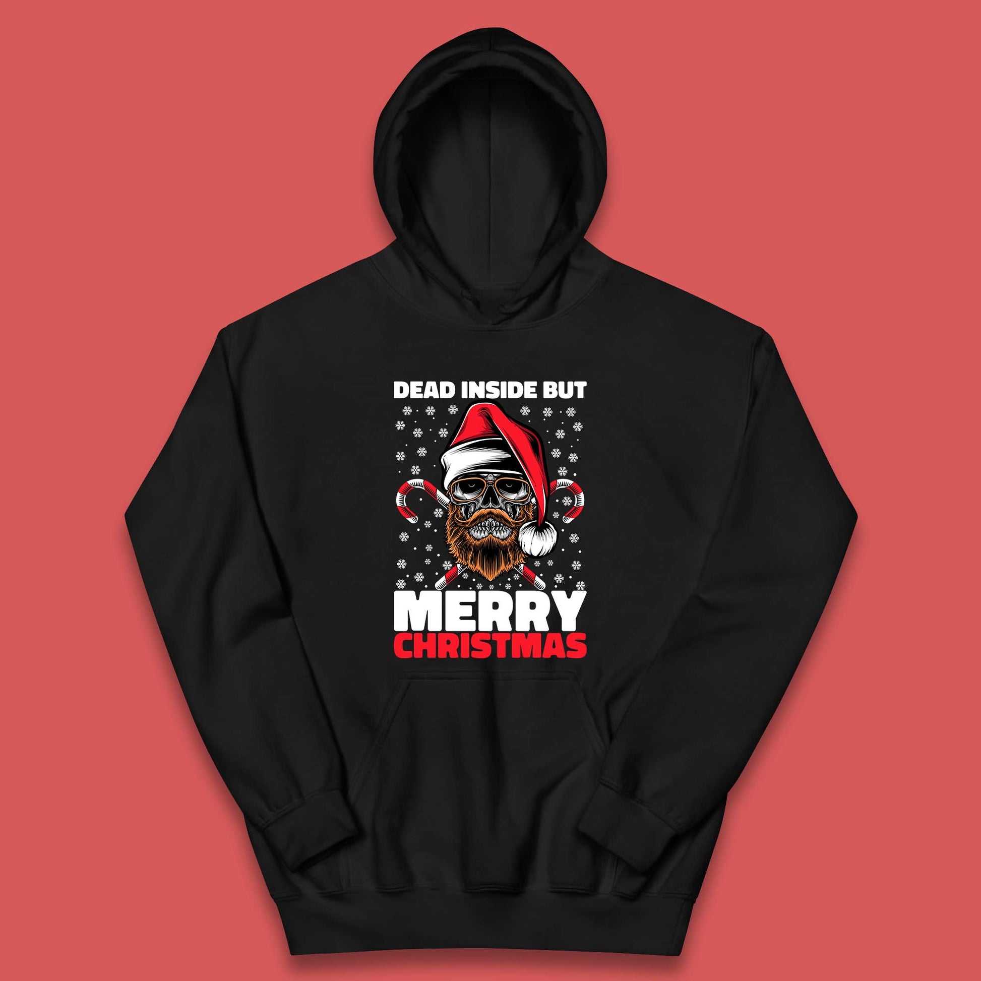 hipster skull christmas hoodie