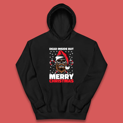 hipster skull christmas hoodie