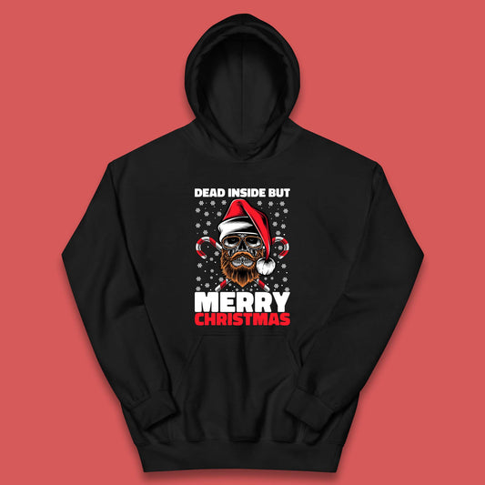 hipster skull christmas hoodie