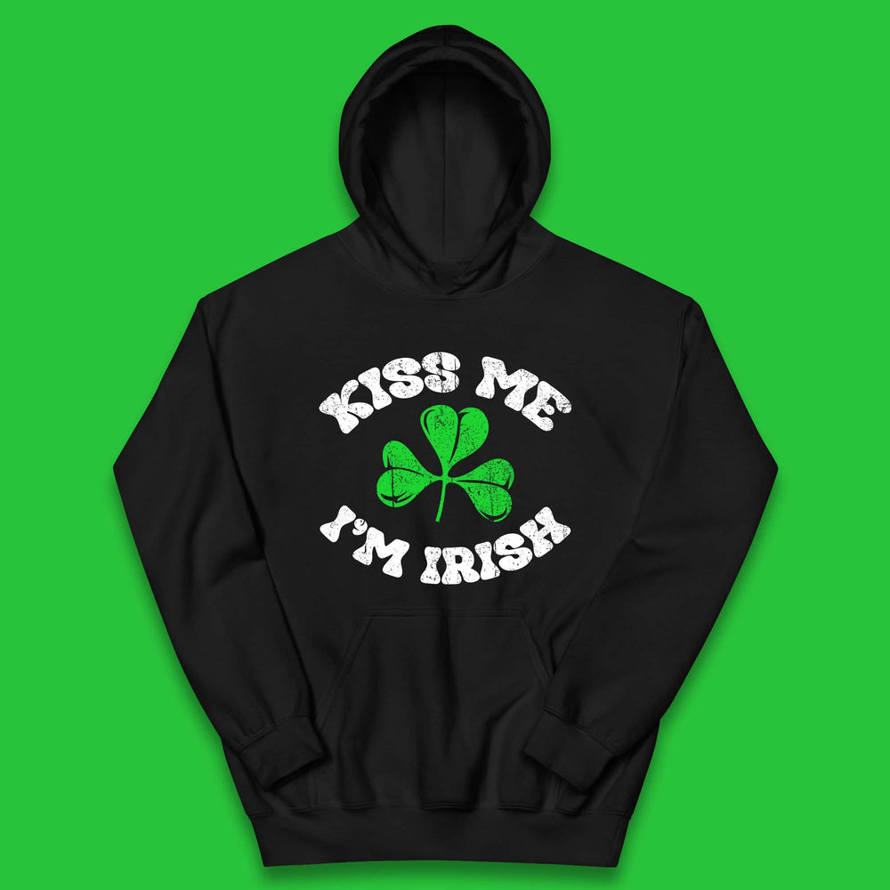 Kiss Me I'm Irish St. Patrick's Day Kids Hoodie