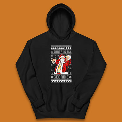 Santa Is A Gerodie Christmas Kids Hoodie
