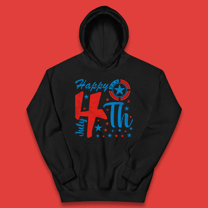 Happy 4th July United States Of America Independence Day Patriotic Celebration Fourth Of July Kids Hoodie