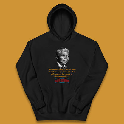 10 Years Since Always Remember Nelson Mandela  Kids Hoodie