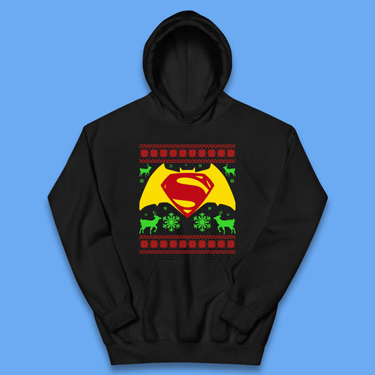 Batman V Superman Christmas Kids Hoodie
