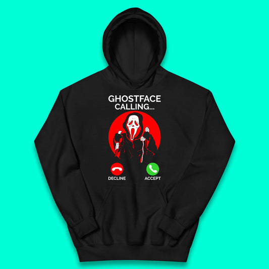 Ghostface Calling Halloween Ghost Face Scream Horror Movie Character Kids Hoodie