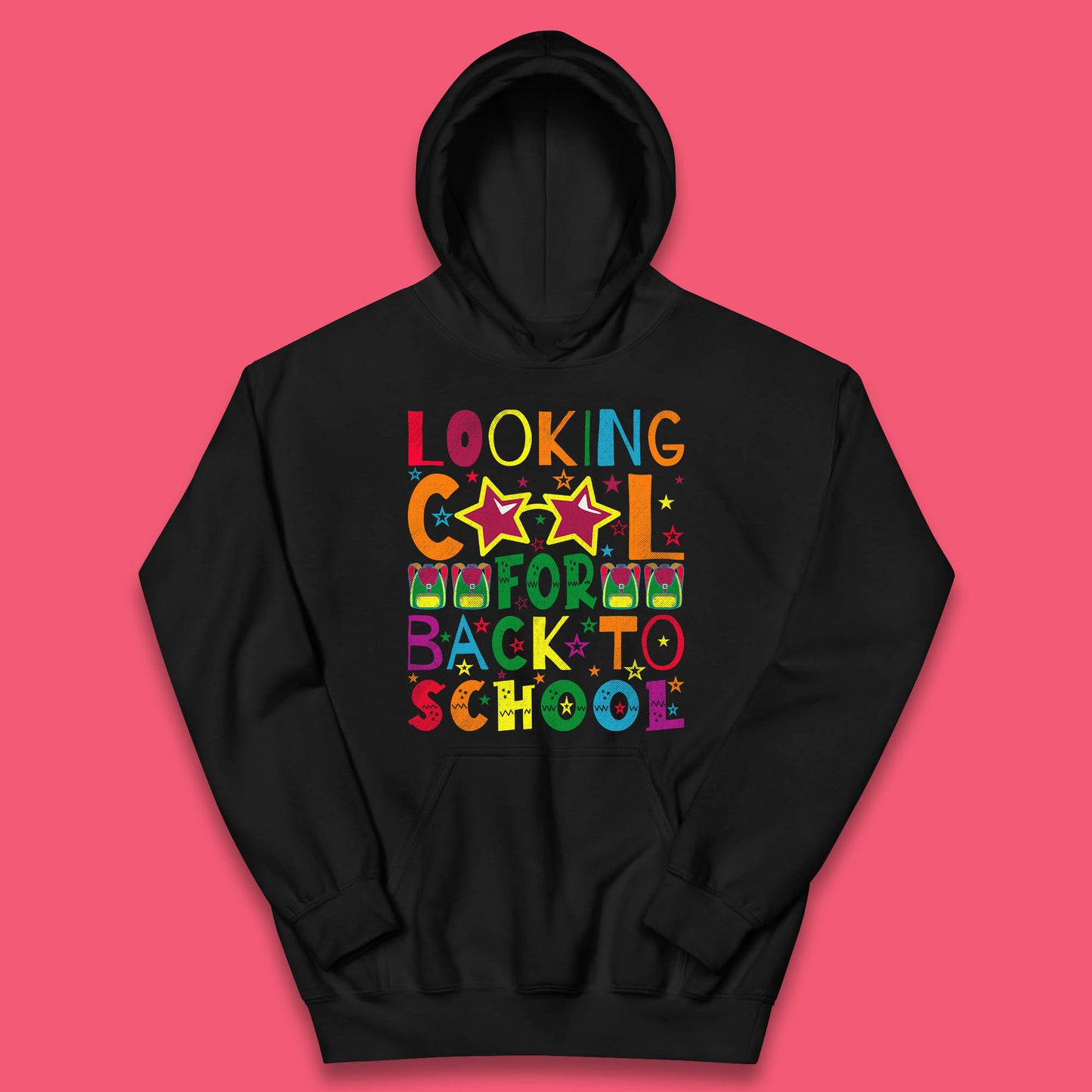 Looking Cool For Back To School First Day Of School Welcome First Day Kids Hoodie