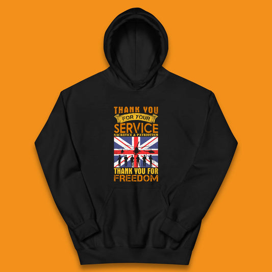 Thank You For Your Service Kids Hoodie
