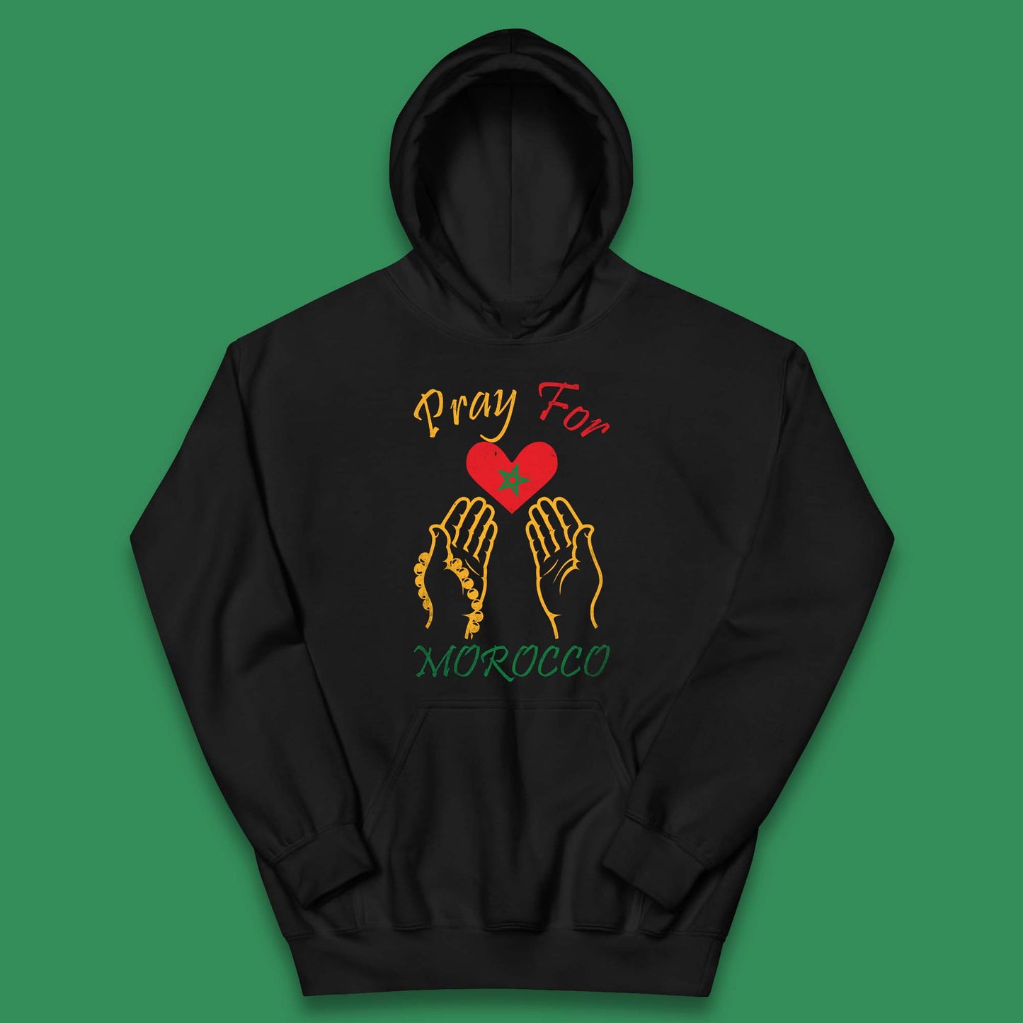 Pray For Morocco Stay Strong Morocco Earthquake Support Kids Hoodie