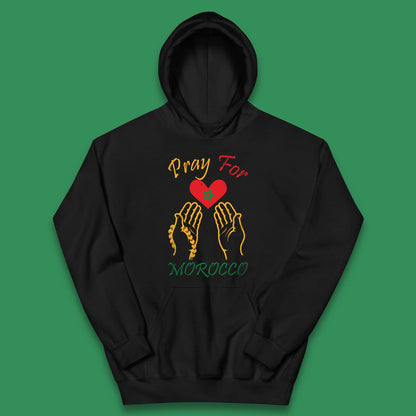Pray For Morocco Stay Strong Morocco Earthquake Support Kids Hoodie