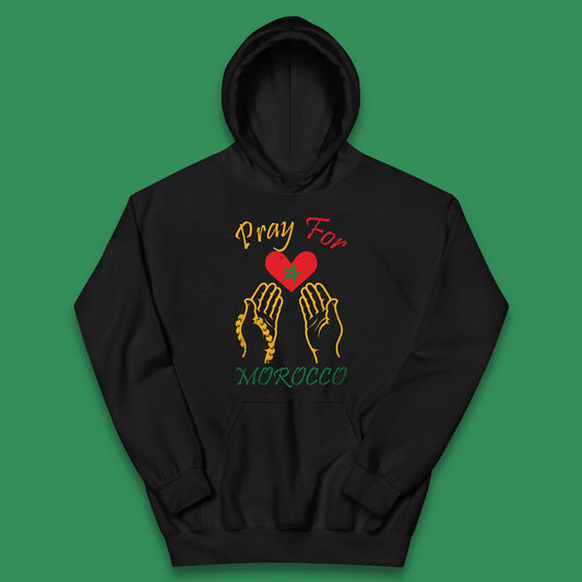 Pray For Morocco Stay Strong Morocco Earthquake Support Kids Hoodie