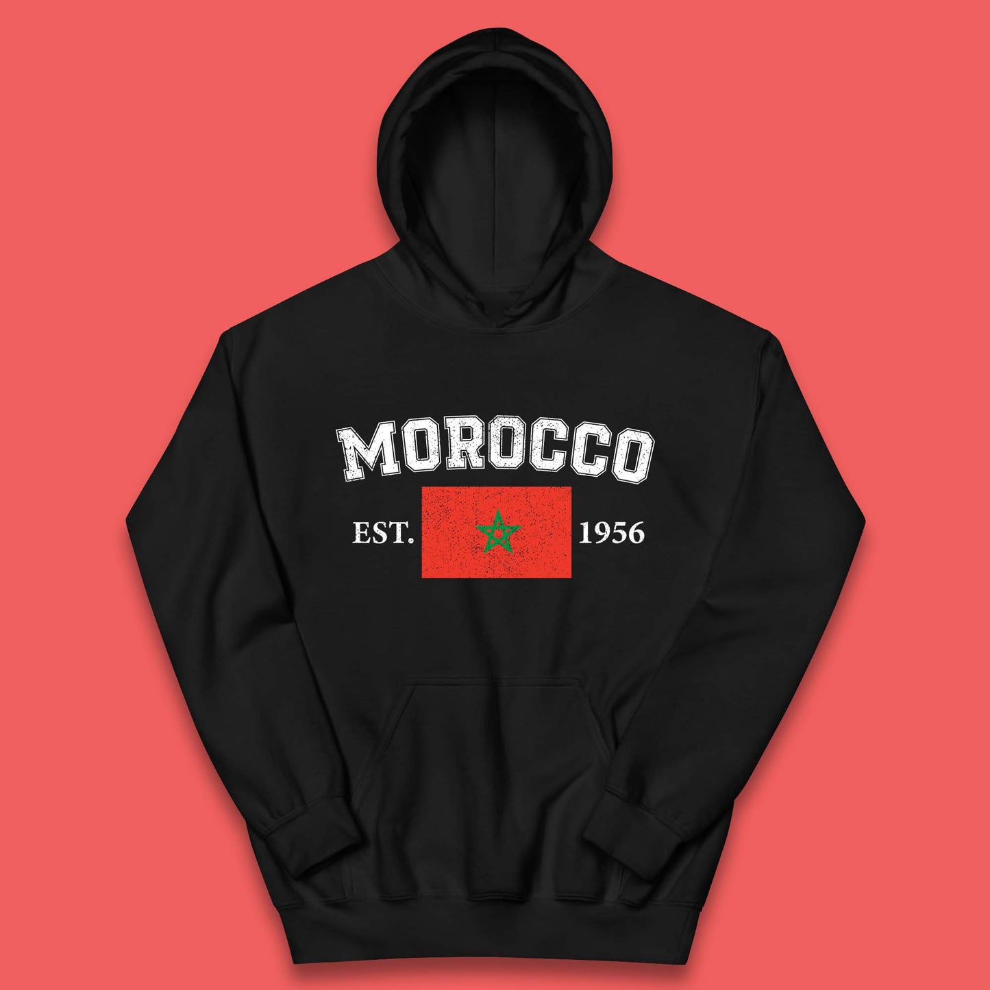 Morocco Est 1956 Kids Hoodie