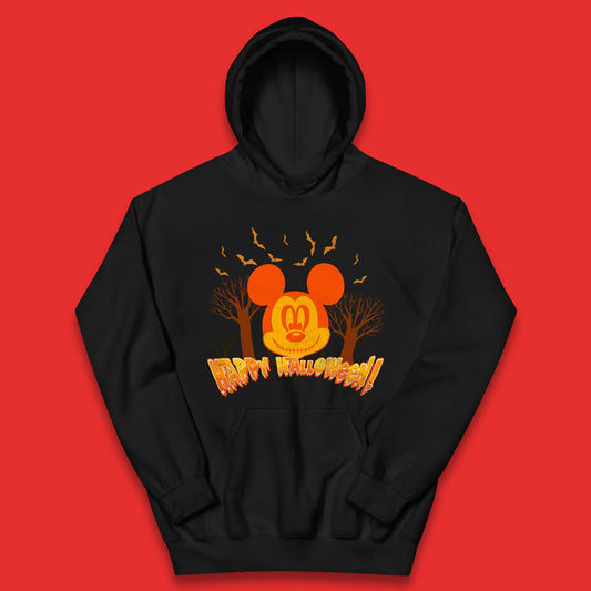 Happy Halloween Mickey Mouse Horror Scary Spooky Jack Face Halloween Disney Trip Kids Hoodie