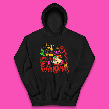 Unicorn Christmas Kids Hoodie