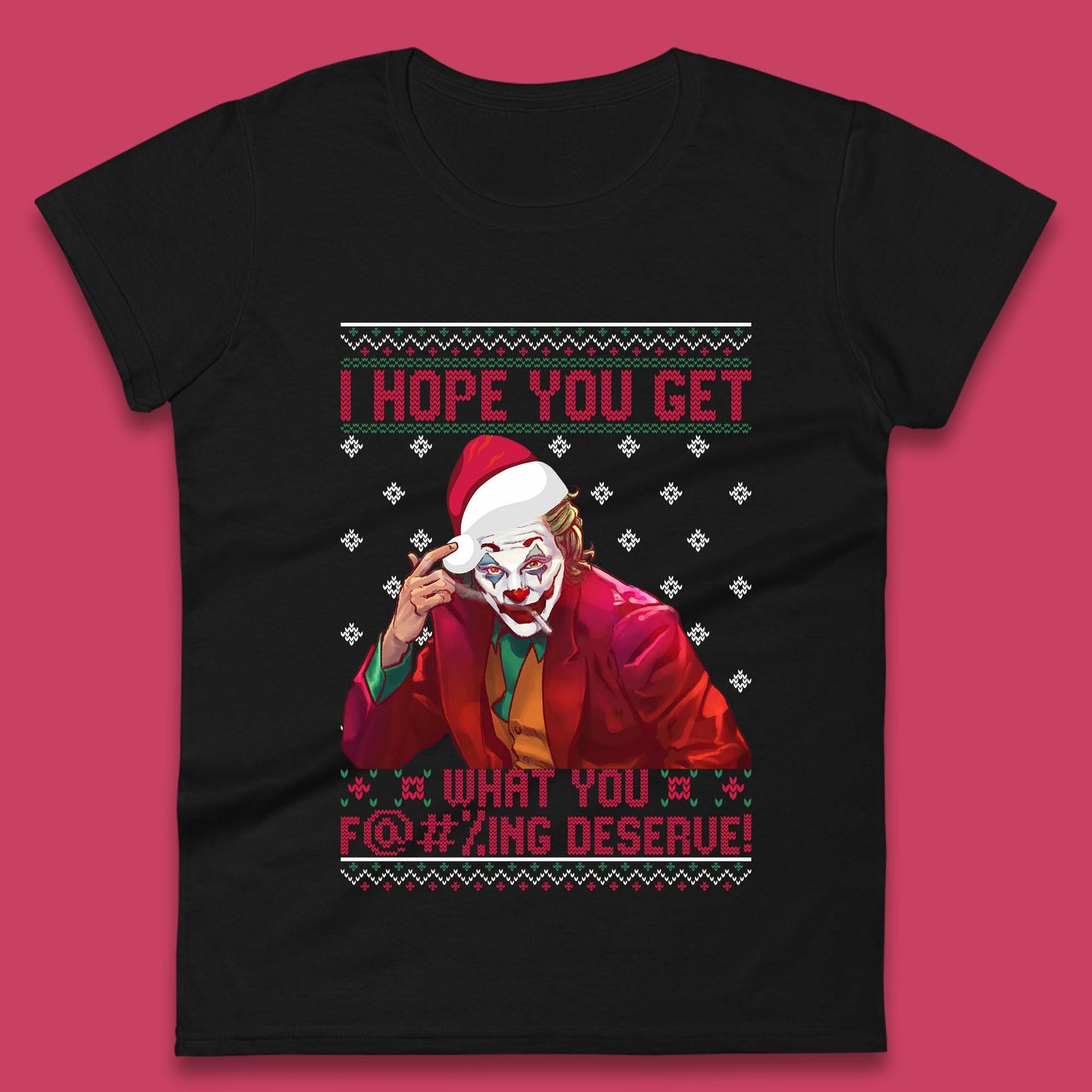 Joker Christmas Womens T-Shirt