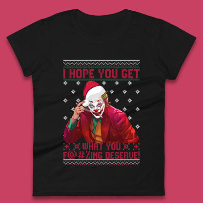 Joker Christmas Womens T-Shirt