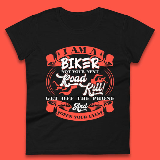 Biker Road Kill Womens T-Shirt
