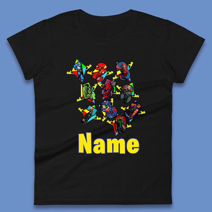 Personalised Number Day Superheroes Superheroes Womens T-Shirt