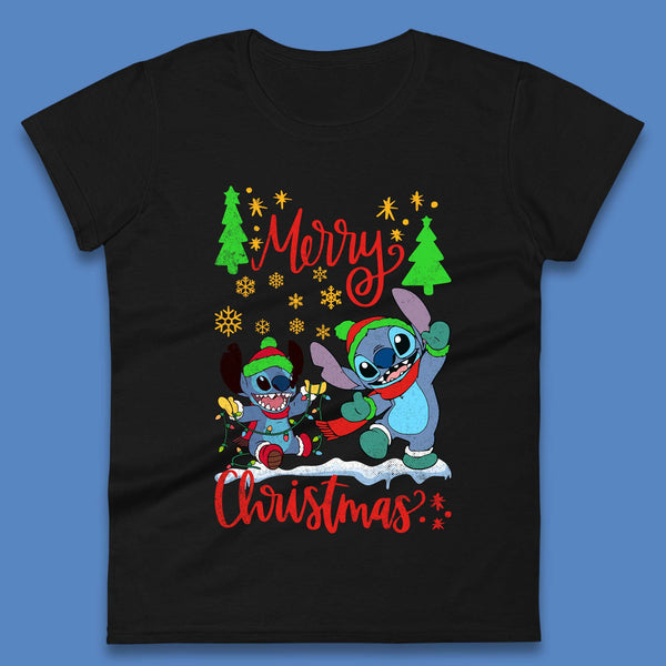 Stitch Squad Christmas Womens T-Shirt