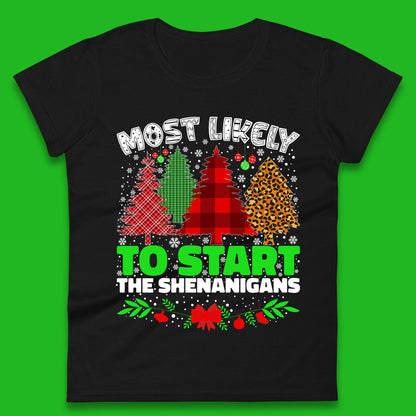Shenanigans Christmas Ladies T-Shirt