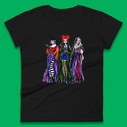 Halloween The Sanderson Sisters From Hocus Pocus Vintage Halloween Witches Womens Tee Top