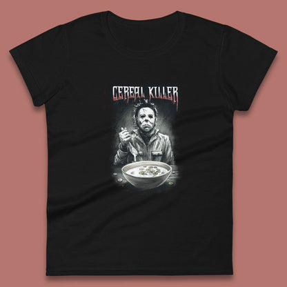 Michael Myers Cereal Killer Halloween Serial Killer Horror Movie Character Womens Tee Top