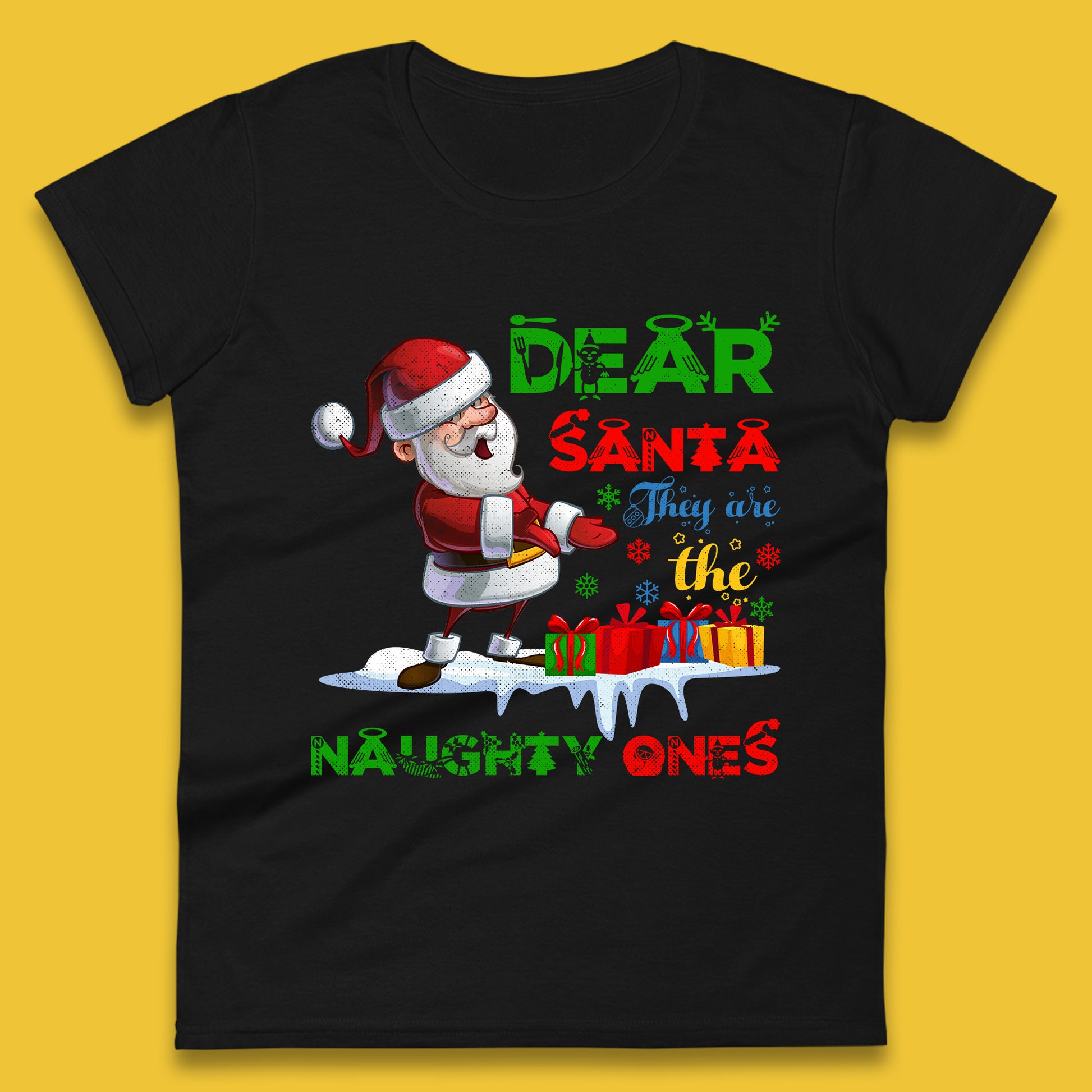dear santa womens t shirt