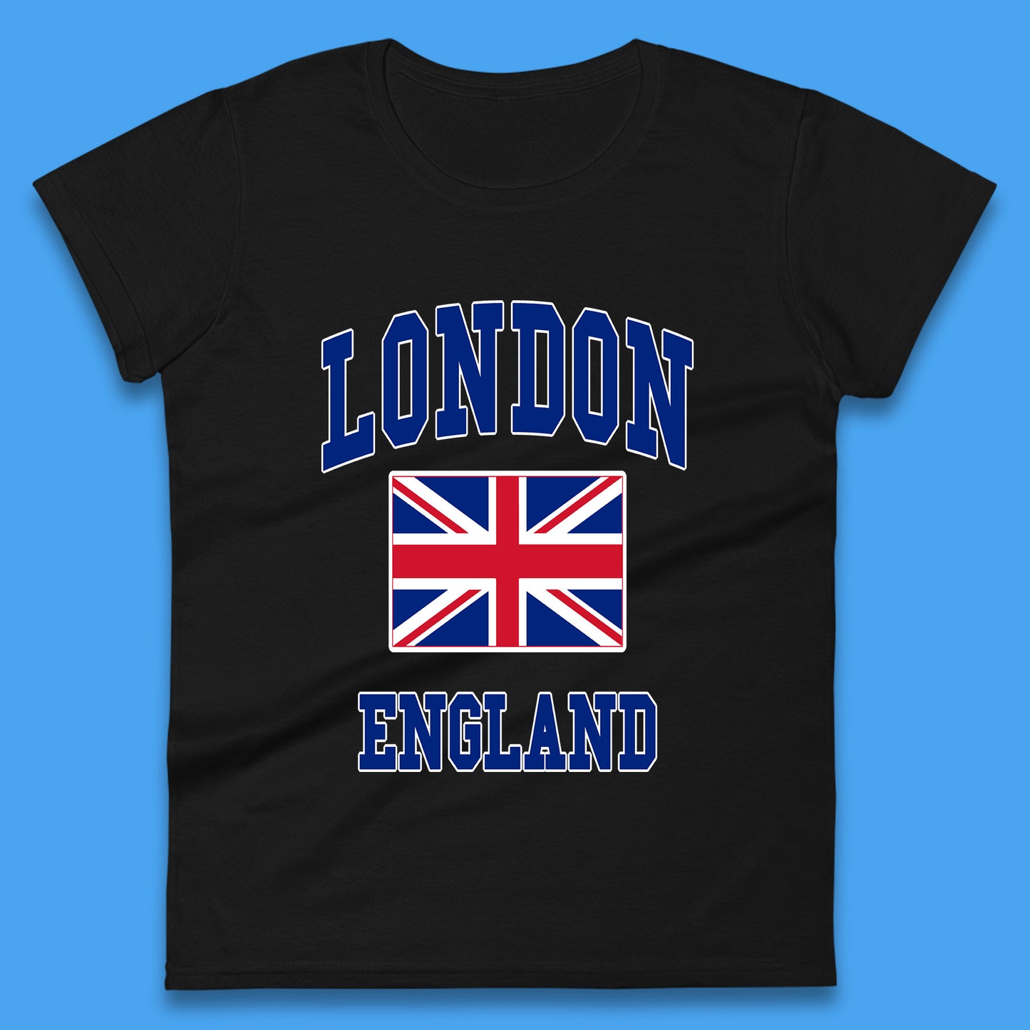 London England Flag Great Britain United Kingdom Uk Union Jack Souvenir British Flag Womens Tee Top