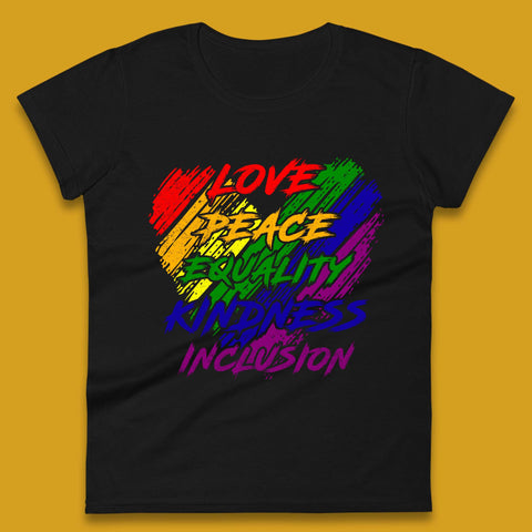 Love Peace Equality Womens T-Shirt