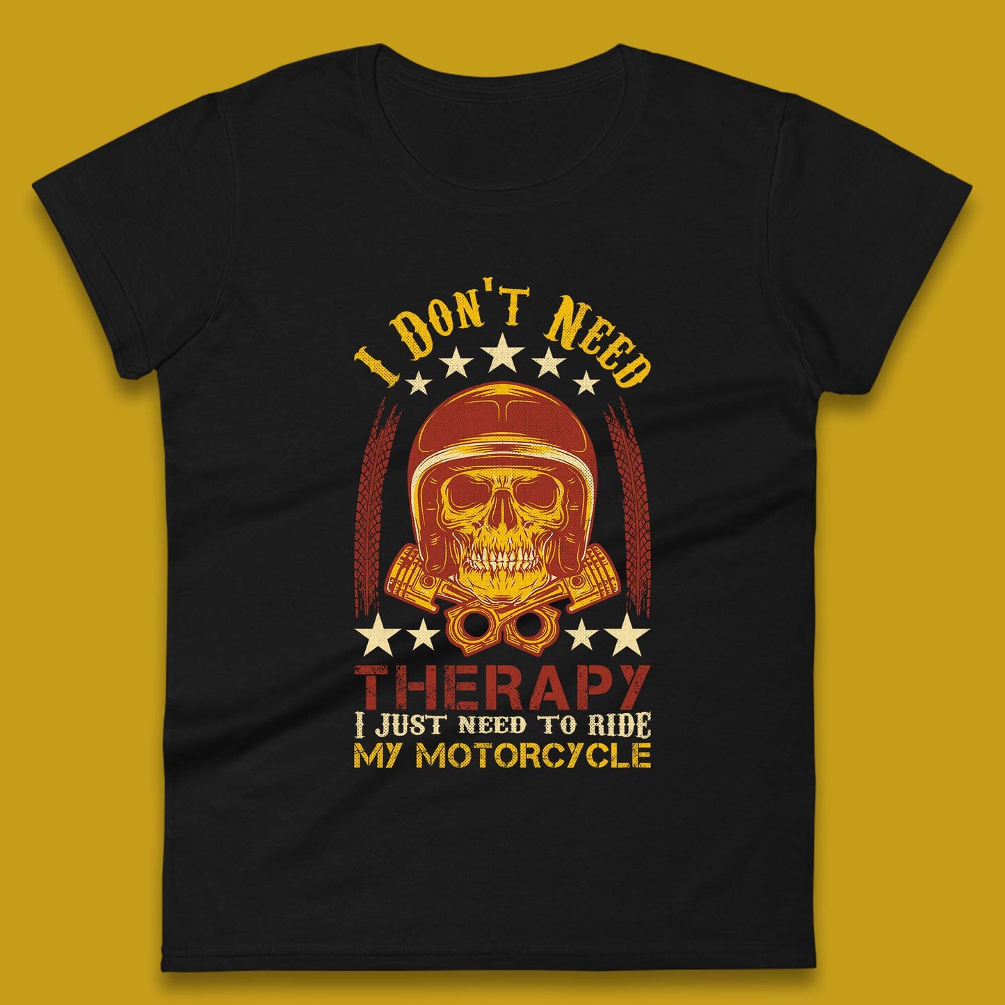 Motorcycle Therapy Womens T-Shirt