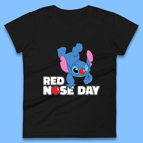 Stitch Red Nose Day Womens T-Shirt