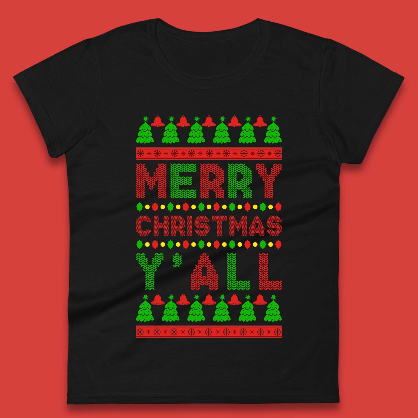 Merry Christmas Y'All Womens T-Shirt
