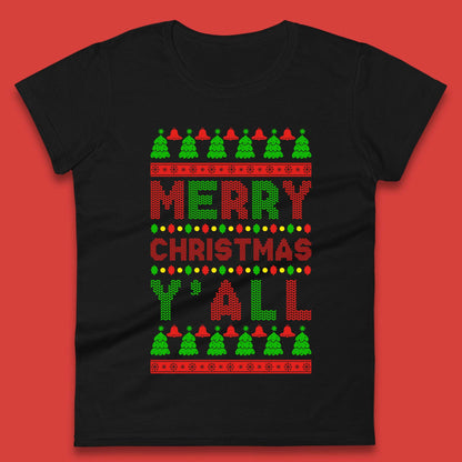 Merry Christmas Y'All Womens T-Shirt