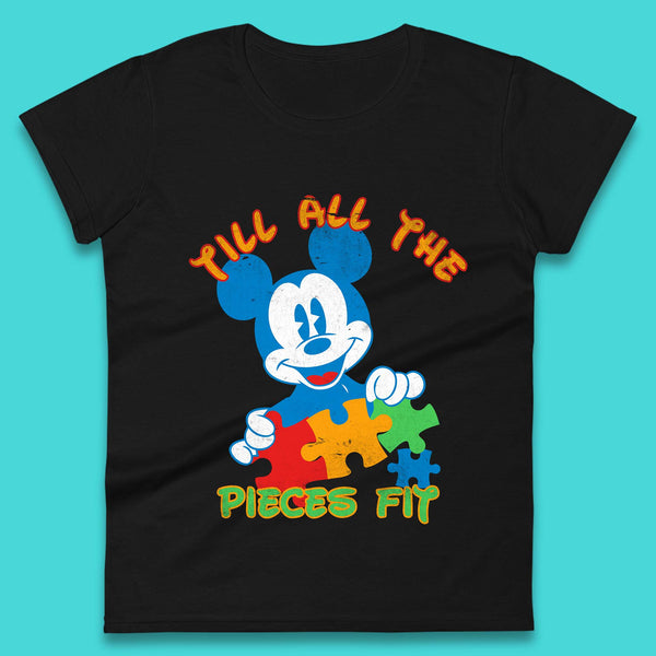 Autism Mickey Mouse Womens T-Shirt