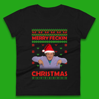 Merry Feckin Christmas Womens T-Shirt