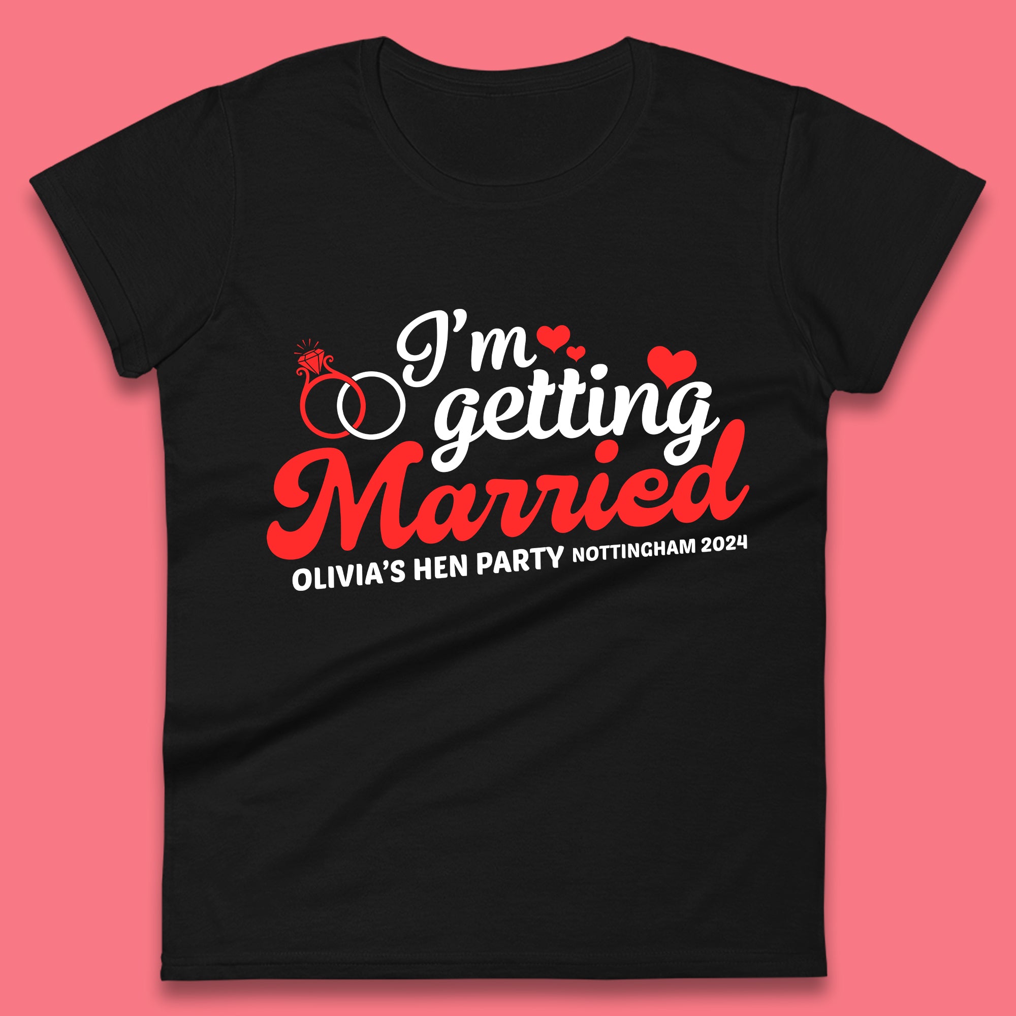 Personalised I'm Getting Married Womens T-Shirt