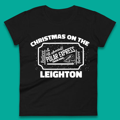 Polar Express Christmas Train Womens T-Shirt