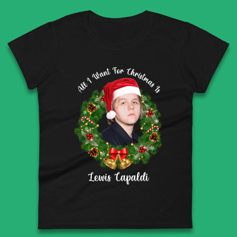 Lewis Capaldi Christmas Womens T-Shirt