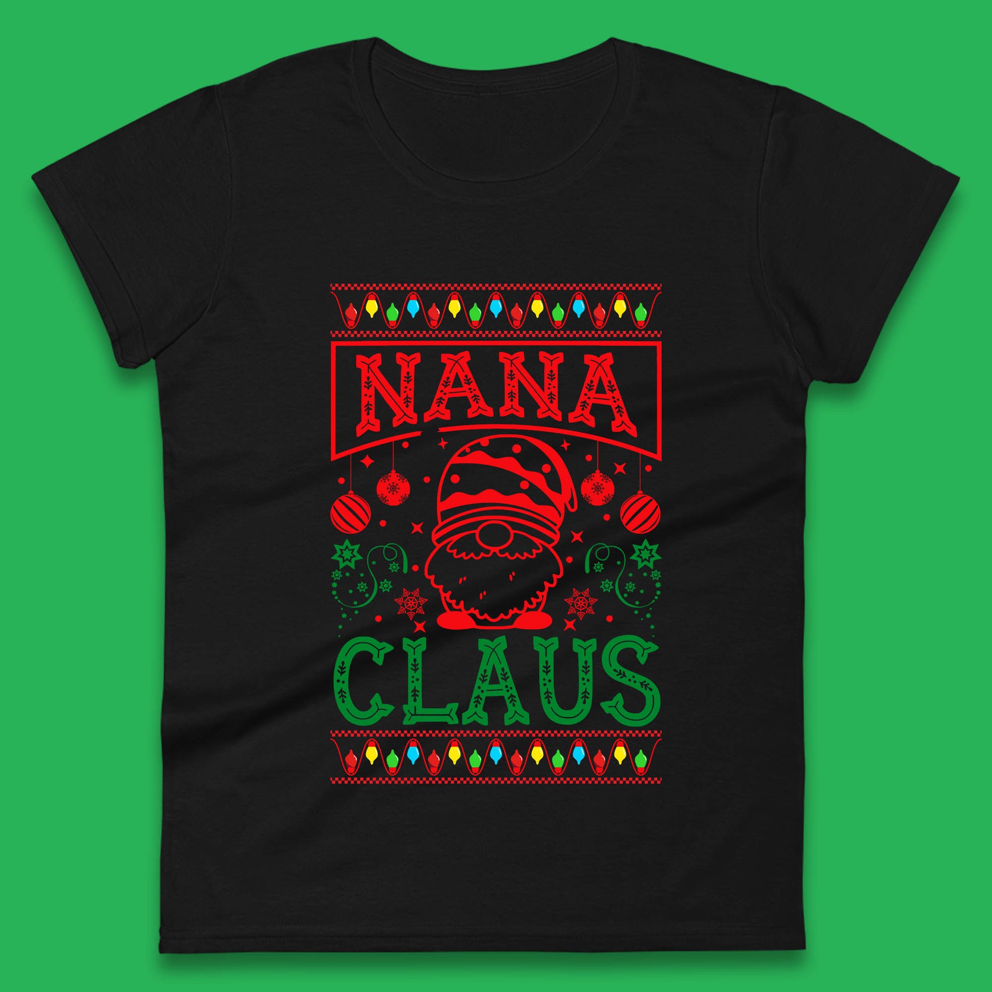 grandfather christmas womens t shirt