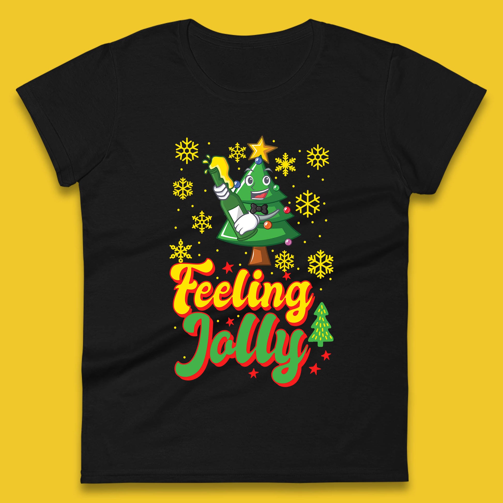 feeling jolly christmas beer womens t shirt