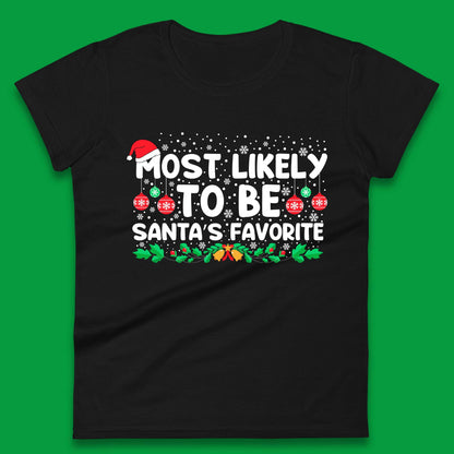 Santa's Favorite Christmas Womens T-Shirt