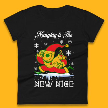 Santa Jack Skellington Christmas Womens T-Shirt