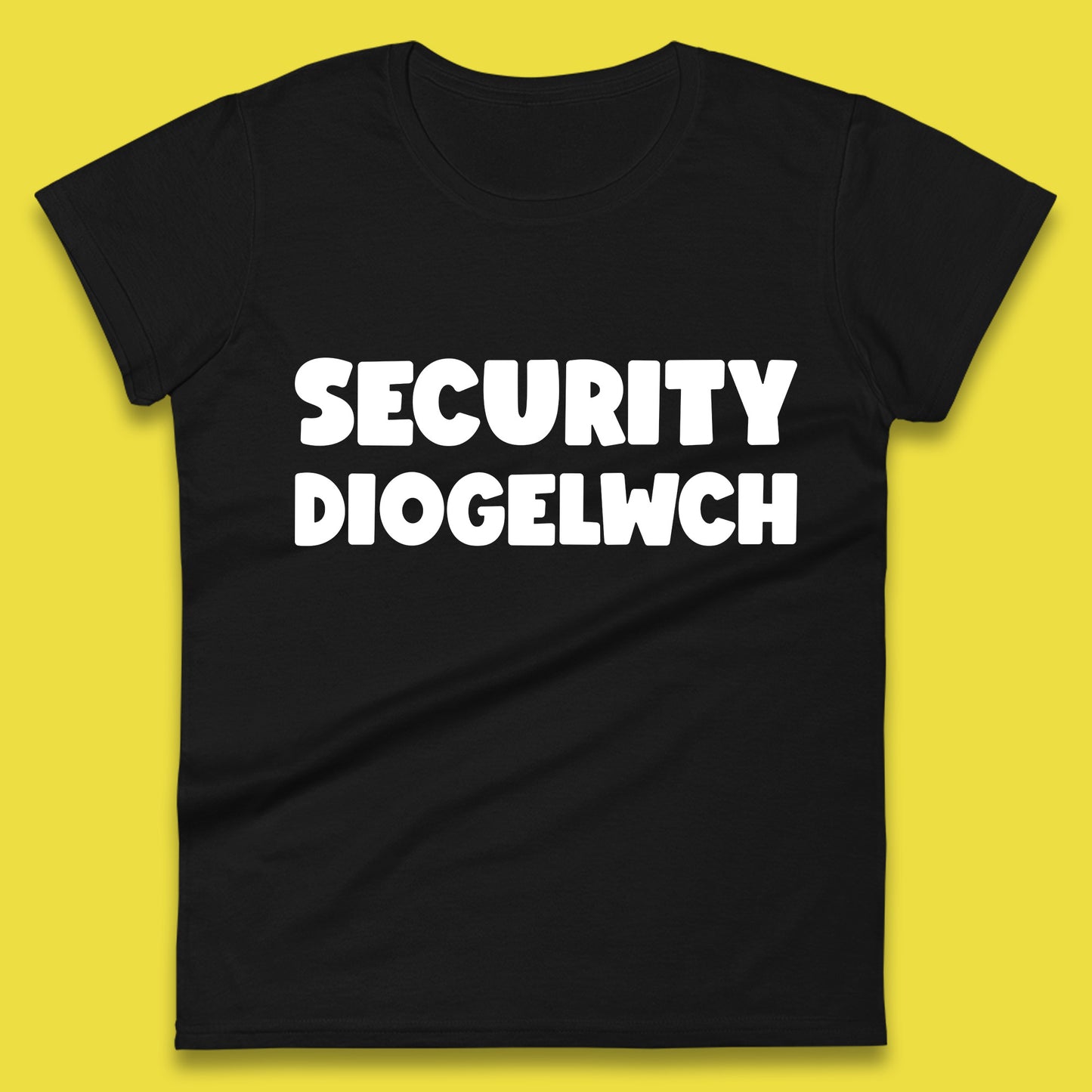 Security Diogelwch Security Services Diogelwch Cymru Workwear Guard Doorman Bodyguard Womens Tee Top