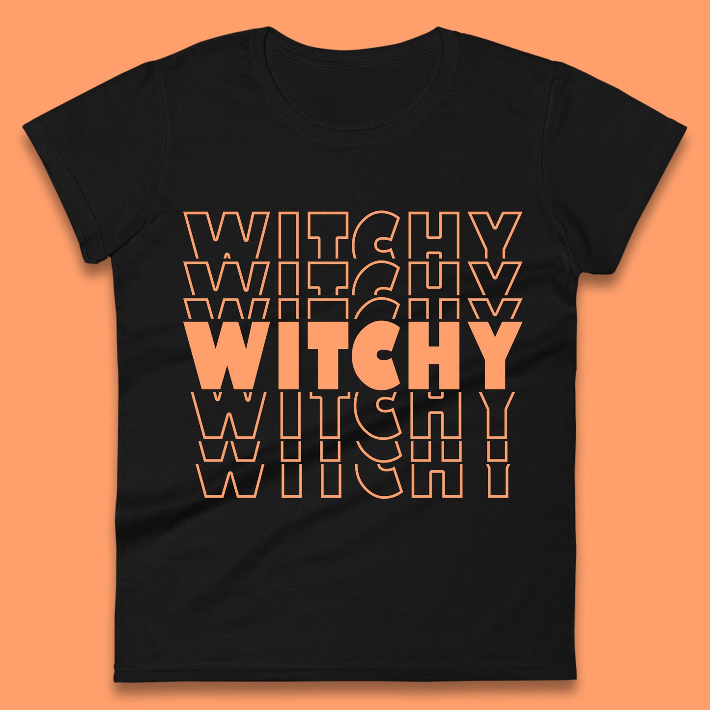 Witchy Halloween Witches Spooky Witch Vibes Witchy Aesthetic Halloween Party Womens Tee Top