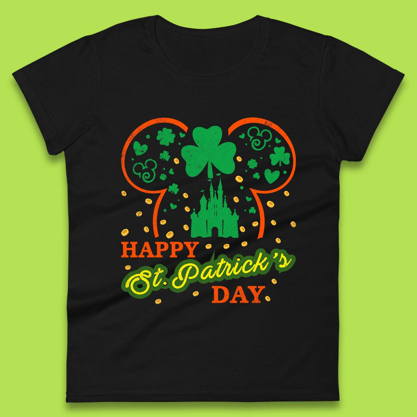 Disney Happy St. Patrick's Day Womens T-Shirt