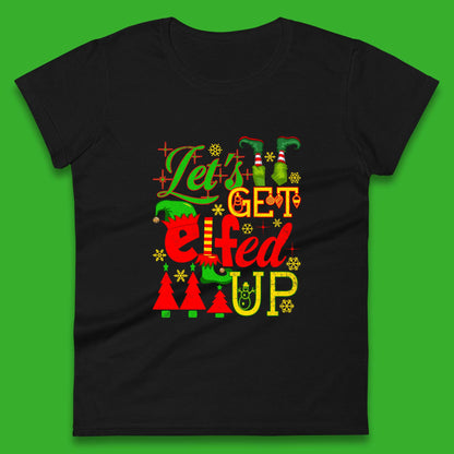 elf christmas womens t shirt