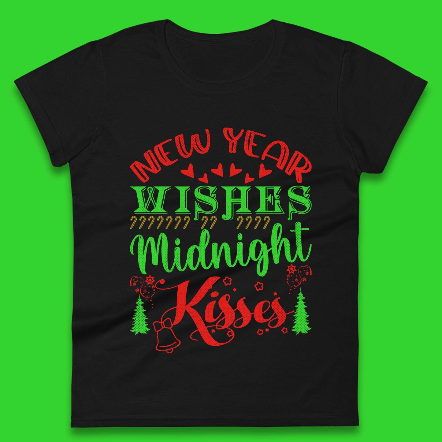 new year wishes christmas womens t shirt