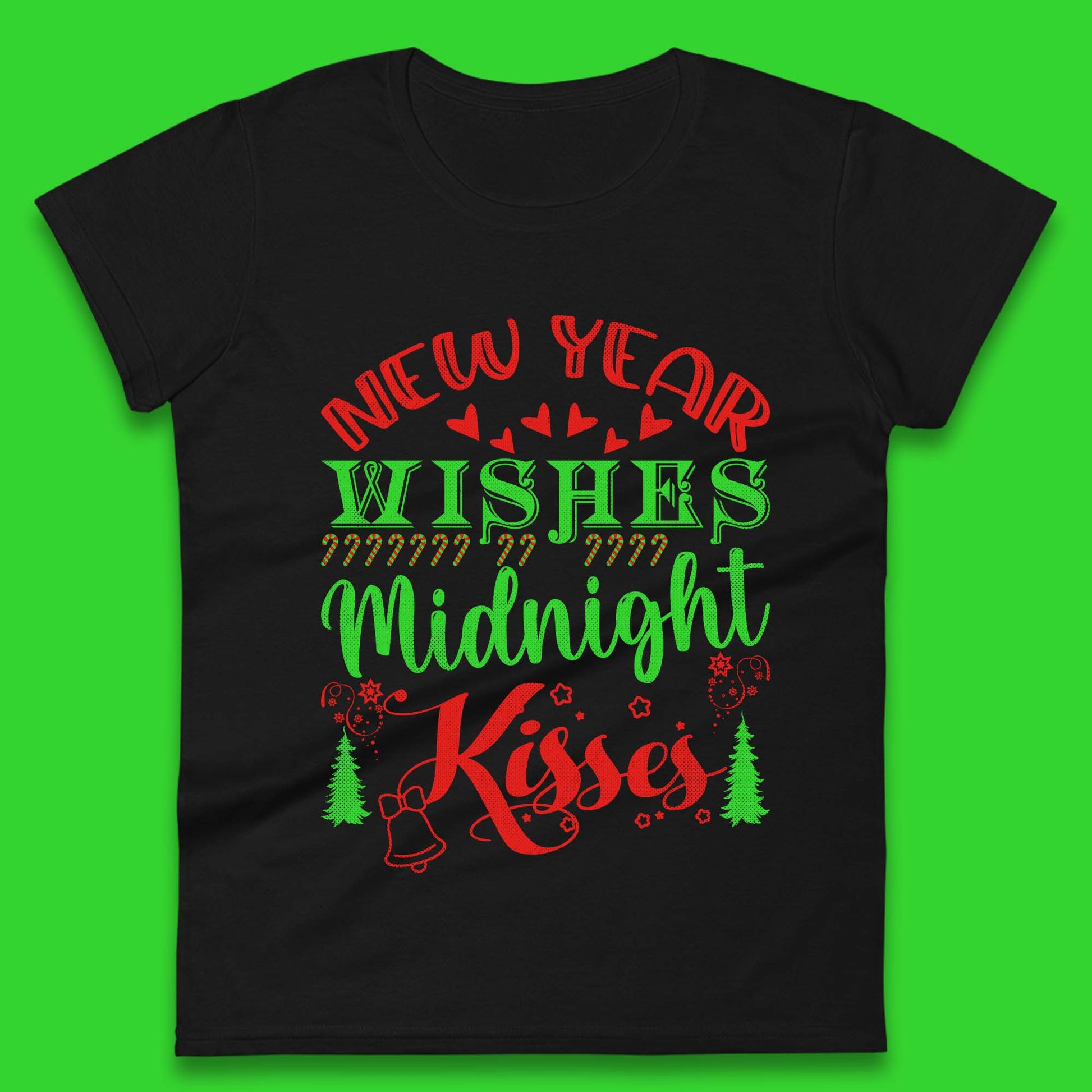new year wishes christmas womens t shirt