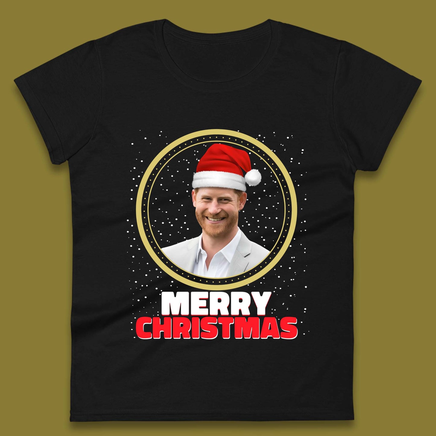 Prince Harry Christmas Womens T-Shirt