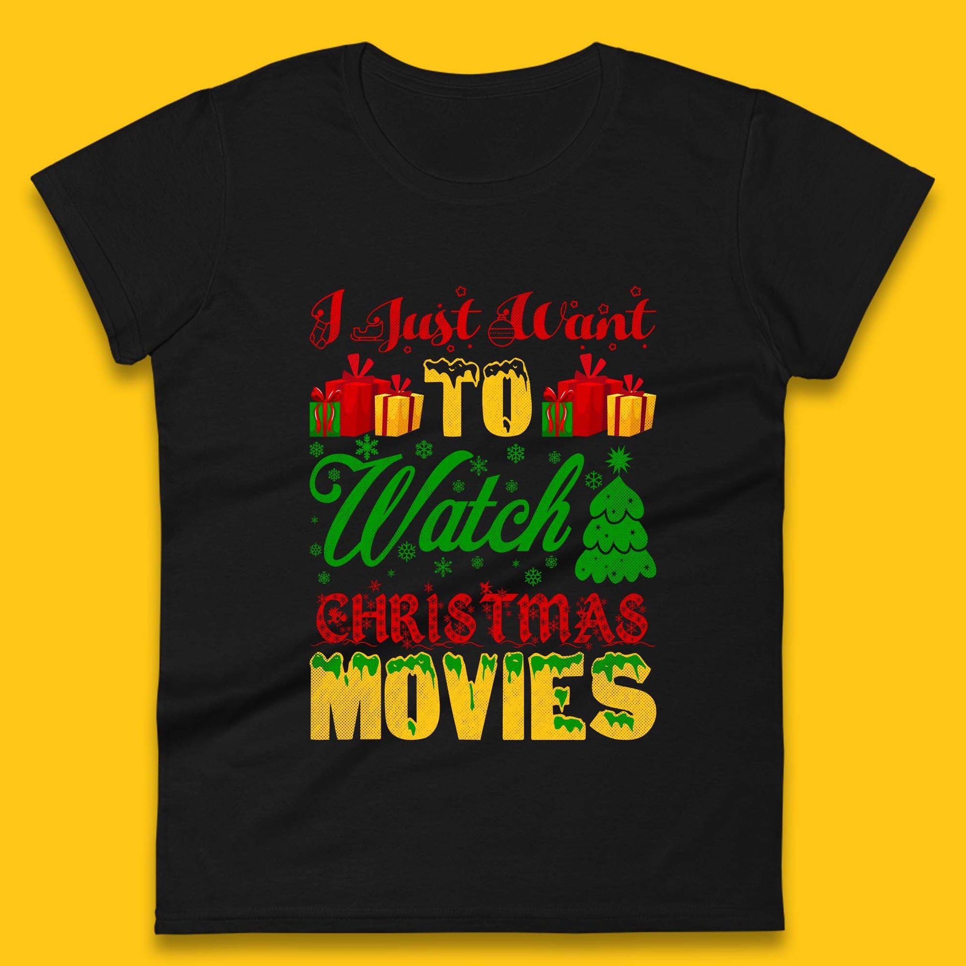 christmas movie womens t shirt