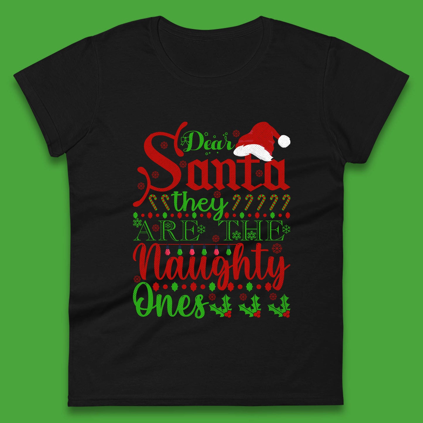 dear santa christmas womens t shirt